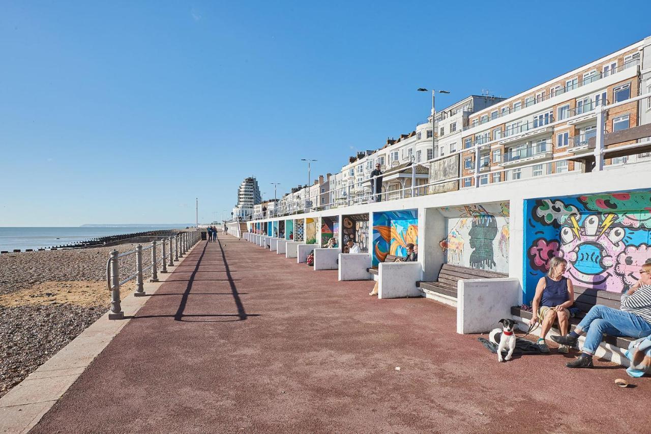 Beautiful Sea View Apartment In St Leonards On Sea Exterior foto